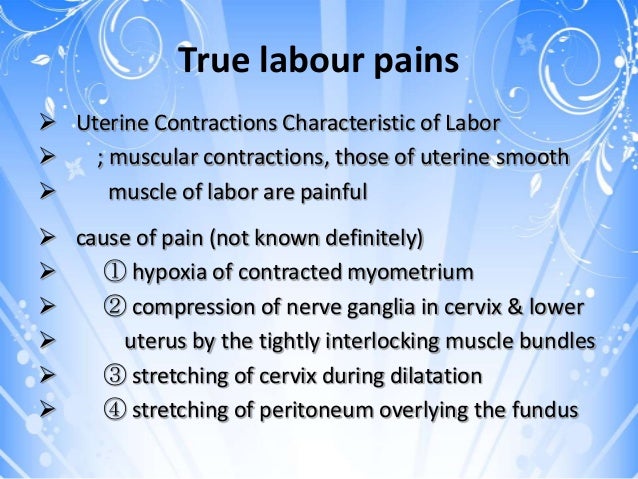 Causes and onset of labour Causes and onset of labour