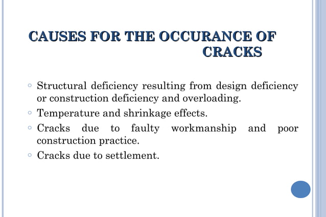 Causes and prevention of cracks in buildings | PPT | Civil Engineering ...