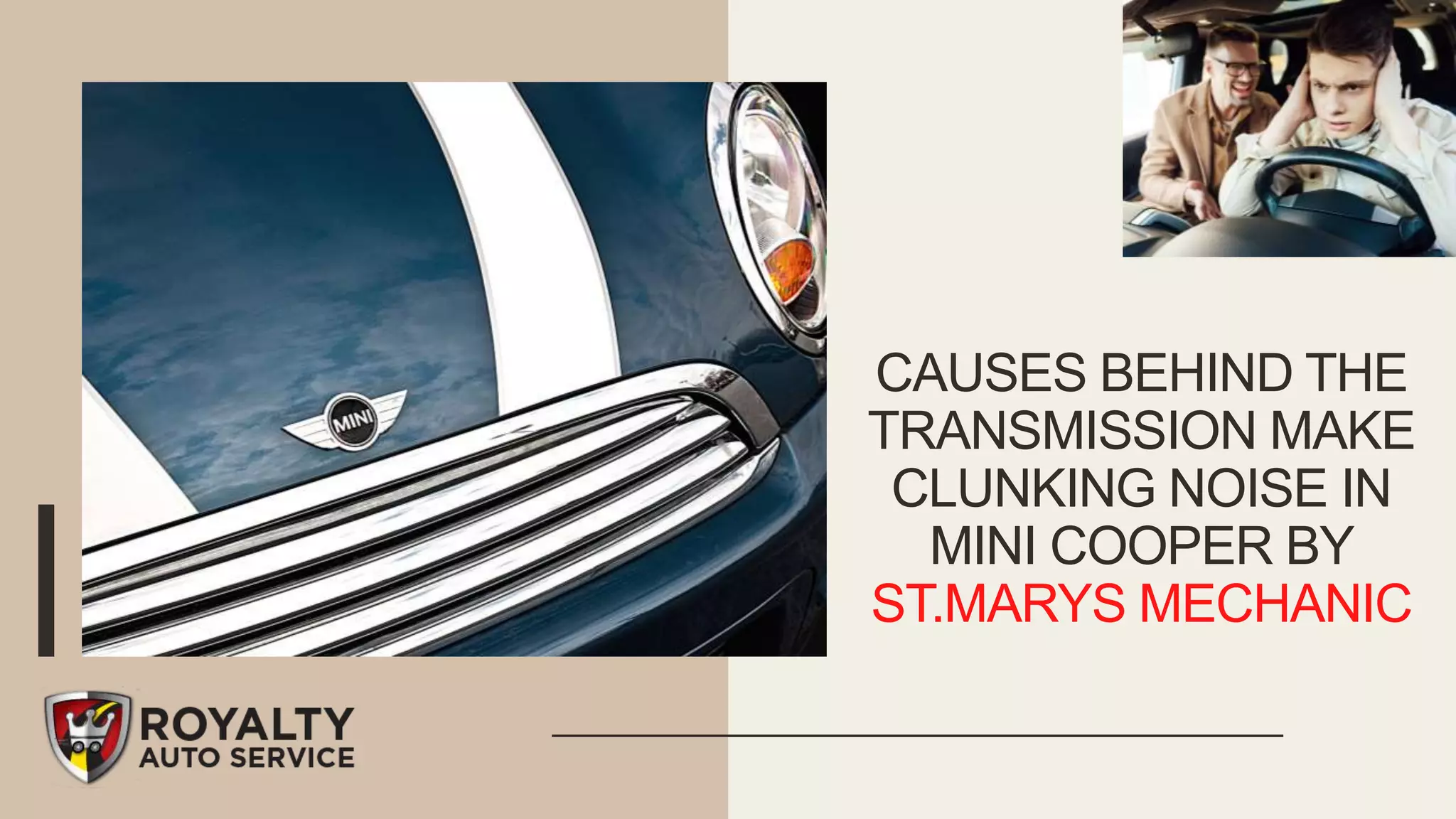 Causes Behind the Transmission Make Clunking Noise in Mini Cooper by ST