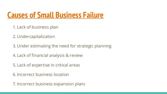 business plan failures