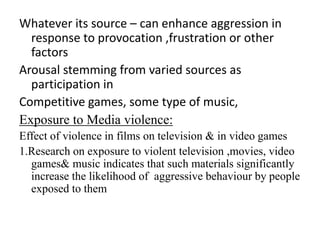Causes of aggression copy | PPT