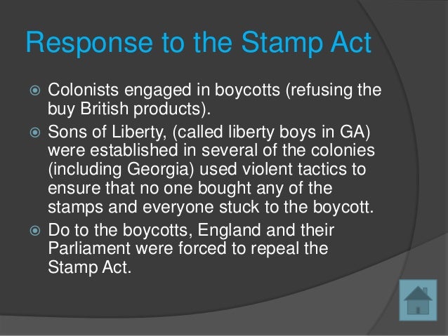 effects of the stamp act