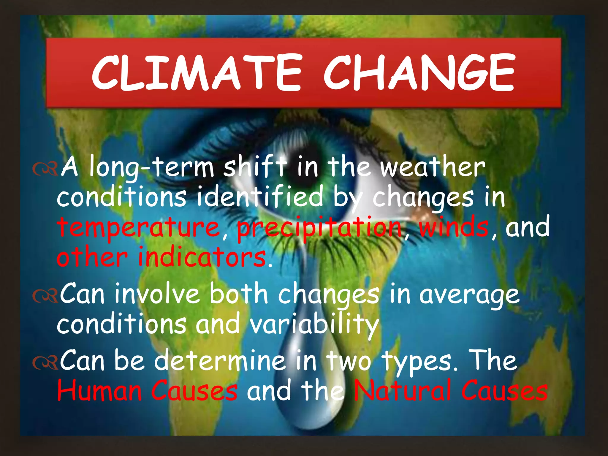 Causes of climate change | PPTX