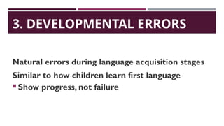 causes of errors in English. Pptx....language | PPTX