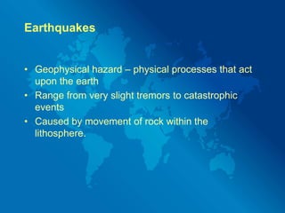 Causes Of Global Hazards