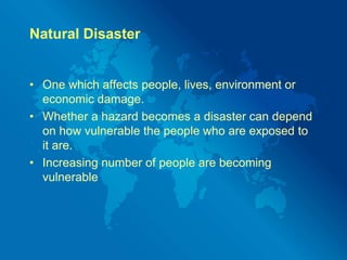 Causes Of Global Hazards
