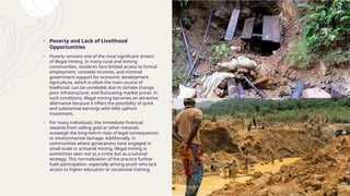 Causes of Illegal Mining the widespread of illegal mining | PPTX