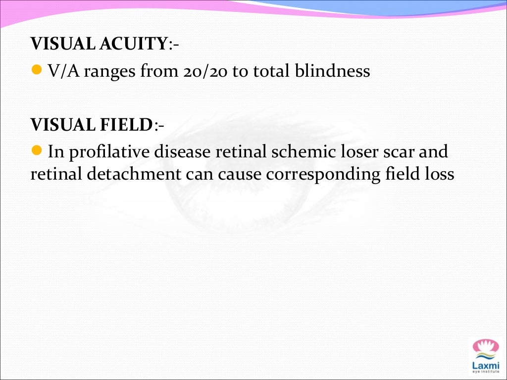 Causes of low vision in adult