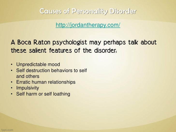 Causes Of Personality Disorder Causes Of Personality Disorder