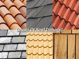 Causes Of Roof Damage?Causes Of Roof Damage?
 