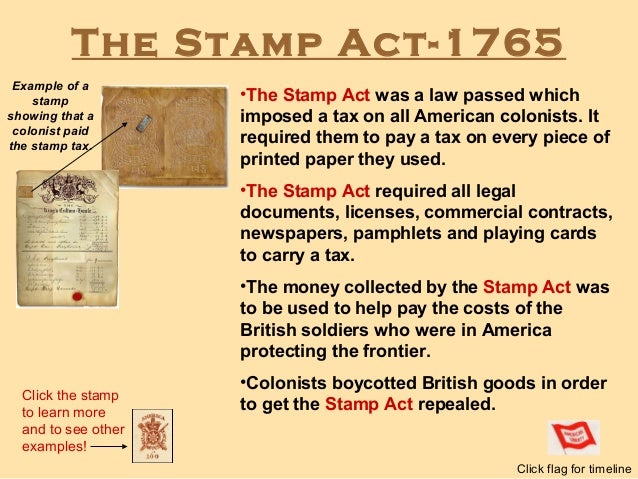 Stamp act essay