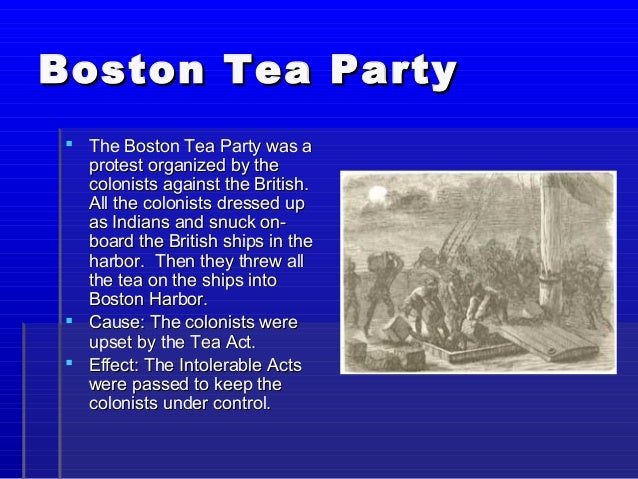 Causes Of The Boston Tea Party