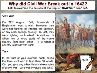 Causes of the english civil war | PPTX
