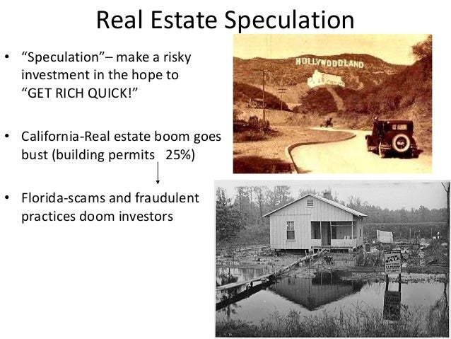 Wyler Series On Stock Market Speculation