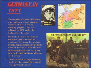 Causes of World War One