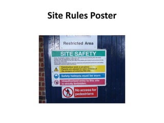 Site Rules Poster
 