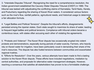 Cauvery water Dispute power point presentation | PPTX