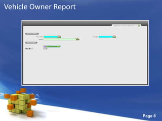 Vehicle Owner Report
