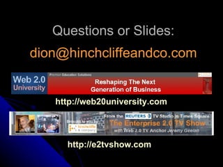 Cavalcare l'onda del Web 2.0 - Dion Hinchcliffe