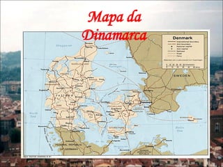 Mapa da Dinamarca 