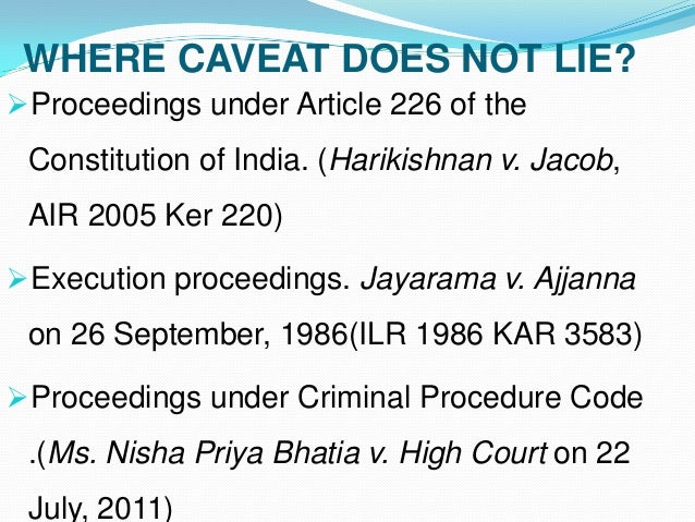 Caveat Example _ Caveat Sample Clauses: 252 Samples – UNTZ