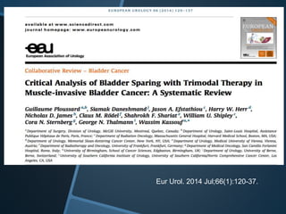 Eur Urol. 2014 Jul;66(1):120-37.
 