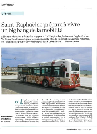 Agglomération de Saint Raphaël : un réseau de transport plus efficace et moins couteux pour la collectivité