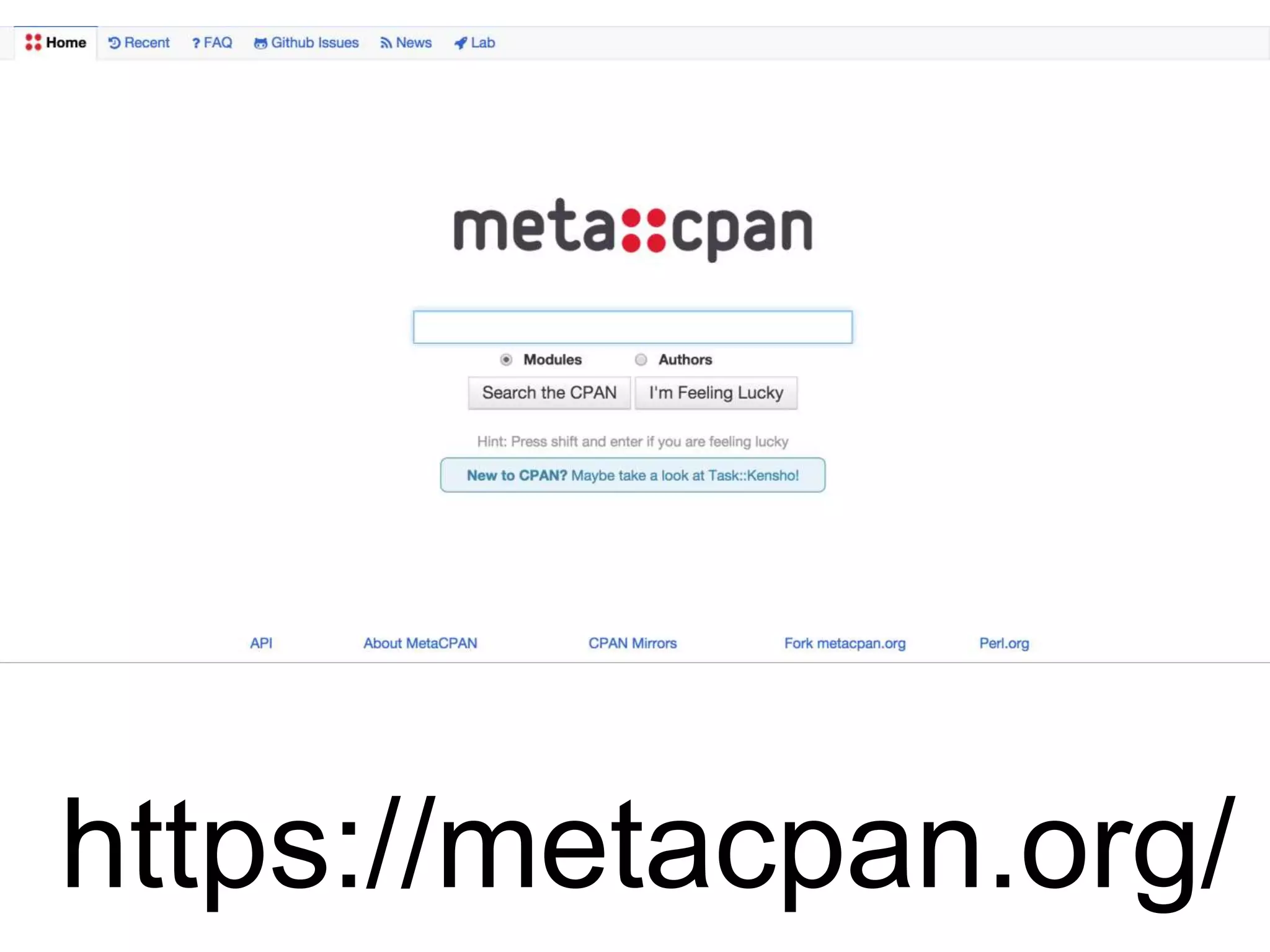 https://metacpan.org/
 