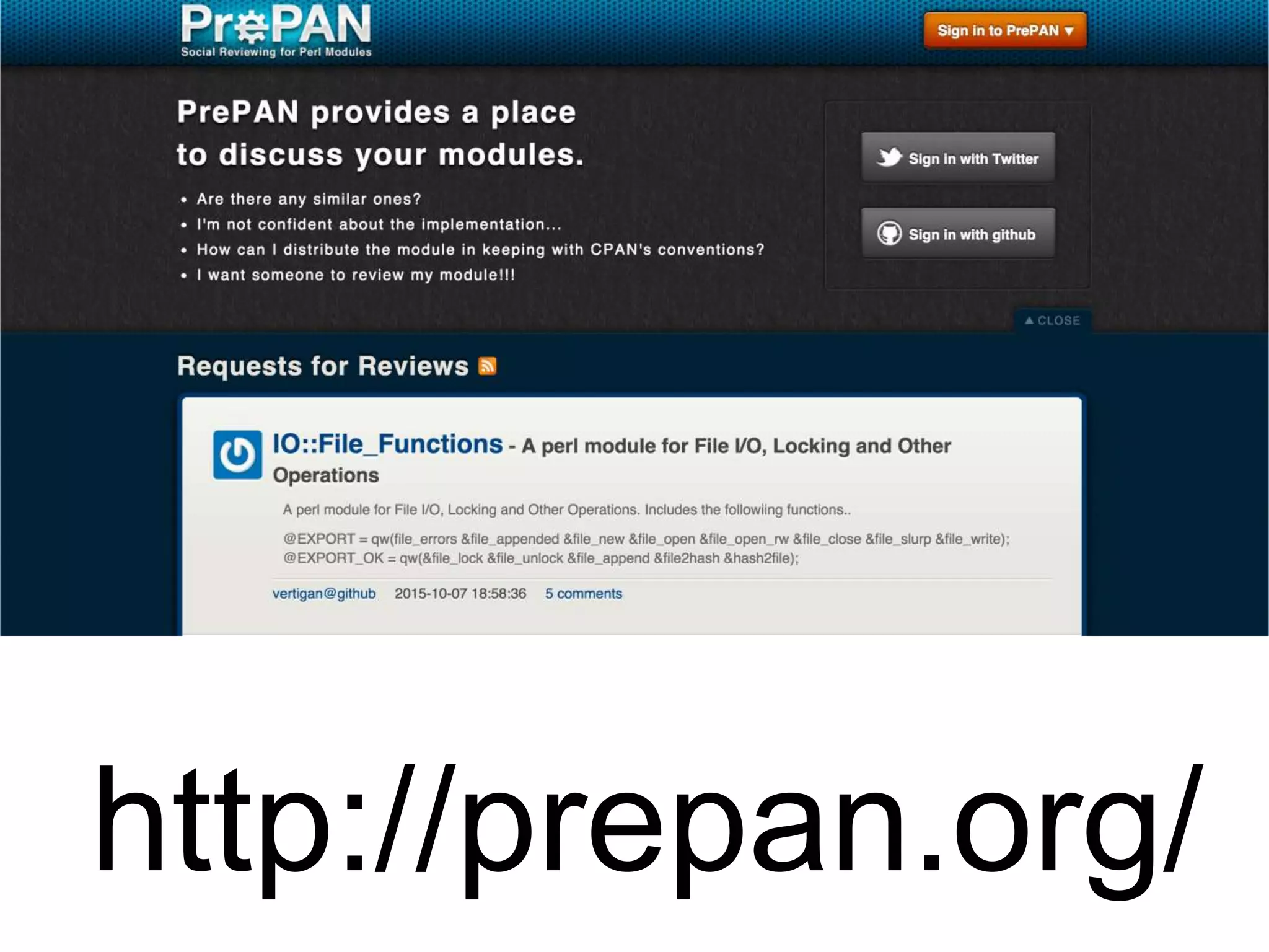 http://prepan.org/
 