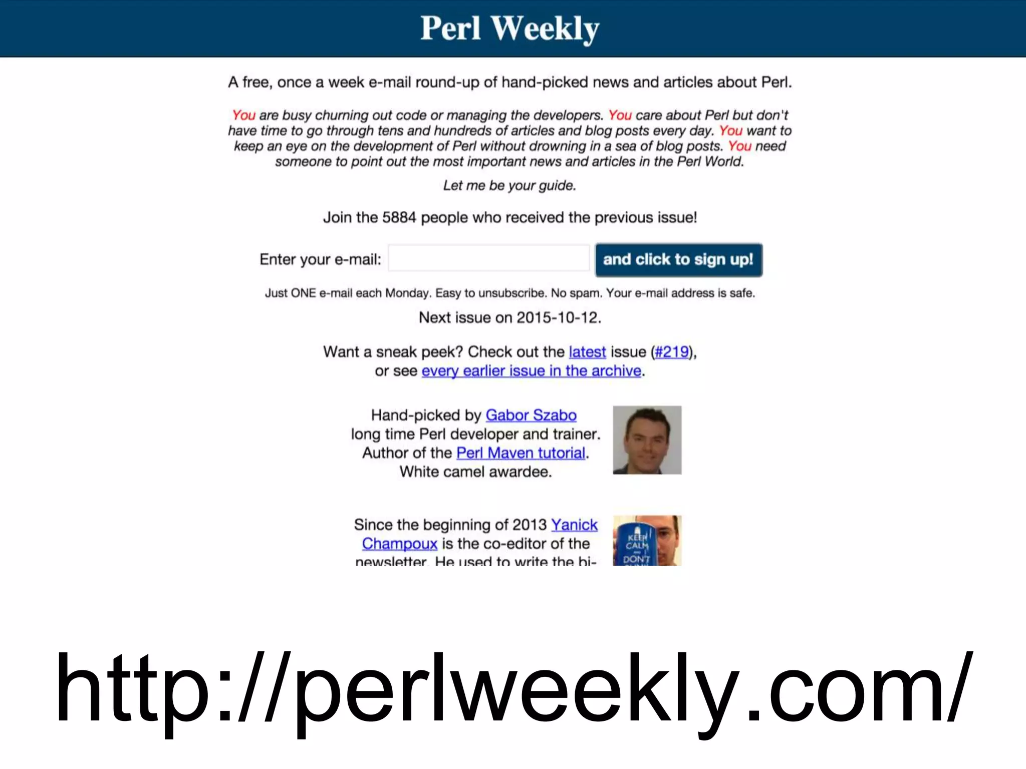 http://perlweekly.com/
 