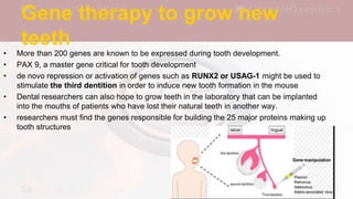 Regulation of gene expression and gene therapy in dentistry | PPTX
