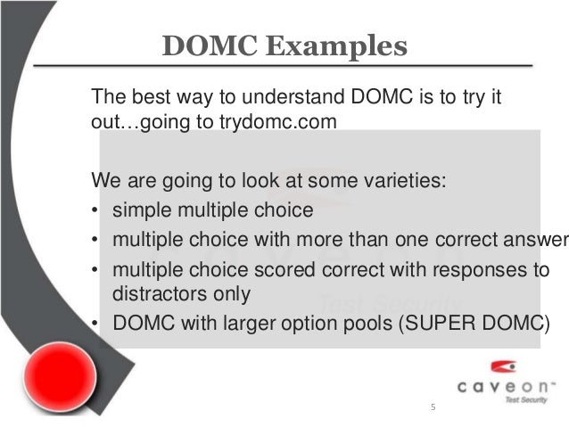 Which option best on multiple choice