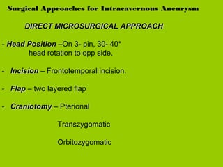 Comprehensive Surgical Approaches and Anatomy of the Cavernous Sinus | PDF