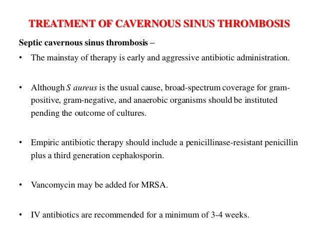cavernous sinus thrombosis
