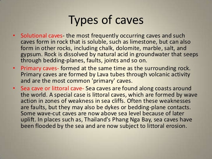 Caves geography pp