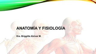 ANATOMÍA Y FISIOLOGÍA
Dra. Briggitte Alcívar M.
 