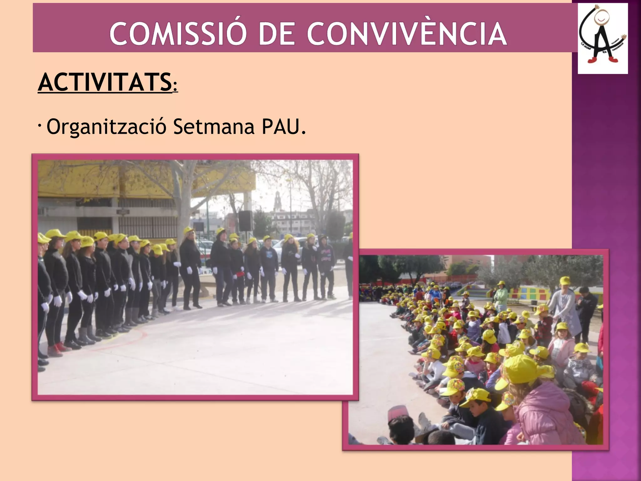 ACTIVITATS: 
• Organització Setmana PAU. 
 