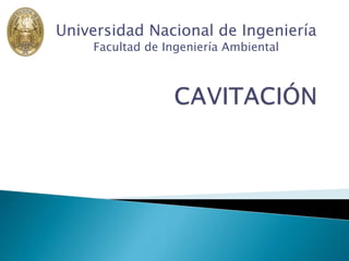 Universidad Nacional de Ingeniería
Facultad de Ingeniería Ambiental
 