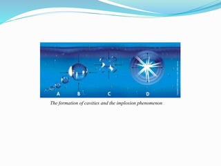 The formation of cavities and the implosion phenomenon 
 