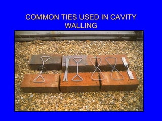 COMMON TIES USED IN CAVITYCOMMON TIES USED IN CAVITY
WALLINGWALLING
 