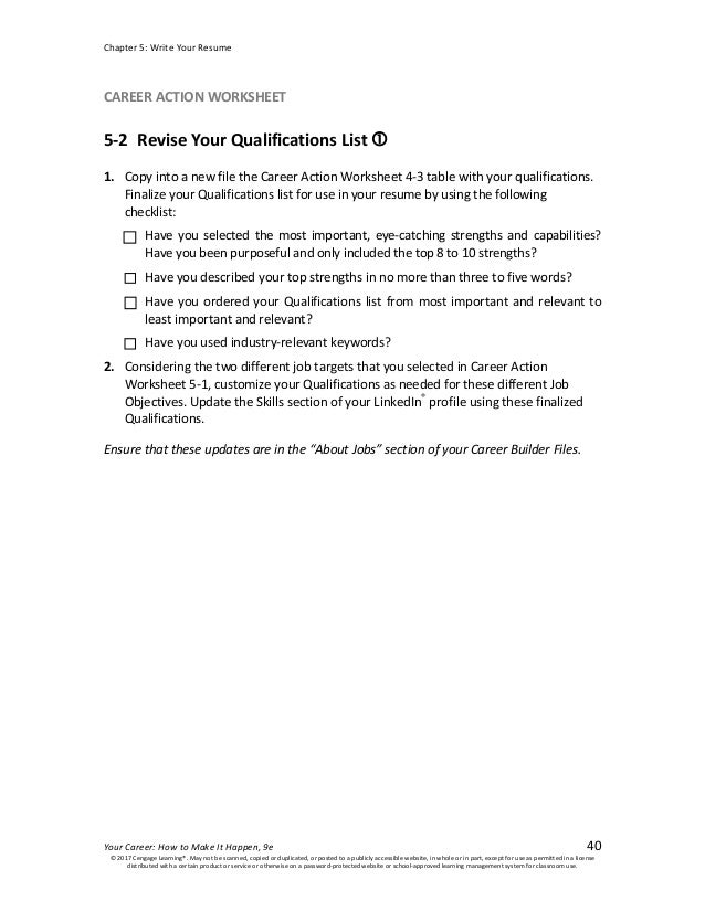 caw 5 2 1 career qualifications list