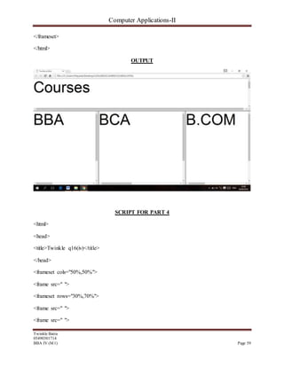 HTML Documentation | DOCX | Web Design and HTML | Internet