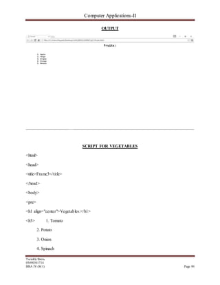 HTML Documentation | DOCX | Web Design and HTML | Internet