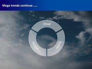 Mega trends continue …..
 