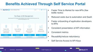 A Self-Service API Portal for Developers | PDF