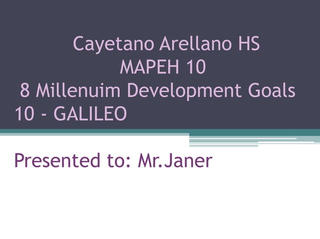 Cayetano Arellano High School PPT