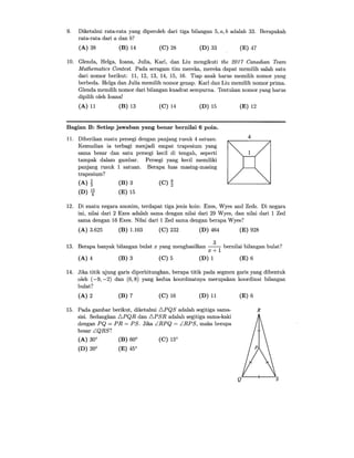 Soal Kompetisi Cayley 2018