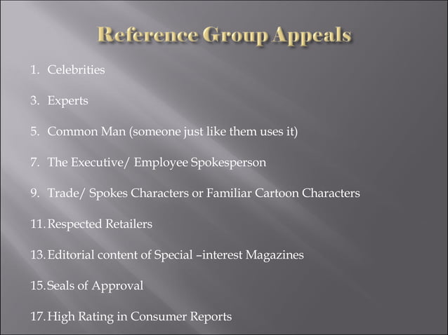 Influence of reference groups on consumer behaviour | PPT