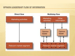 OPINION LEADERSHIP FLOW OF INFORMATION
 