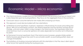 Consumer Behaviour Models of Consumer | PPTX